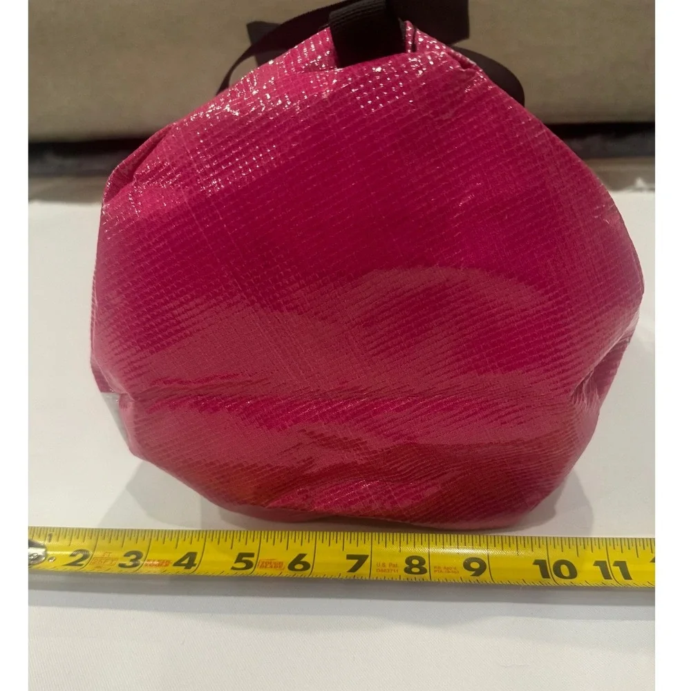 Rareform Duffle Bag‎ Unisex Medium Pink White Upcycled Billboard Vinyl Sporty